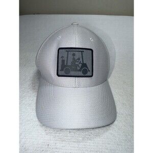 Torrey Pines Golf Cart Beer White Flexfit Hat Cap Yupoong One Ten